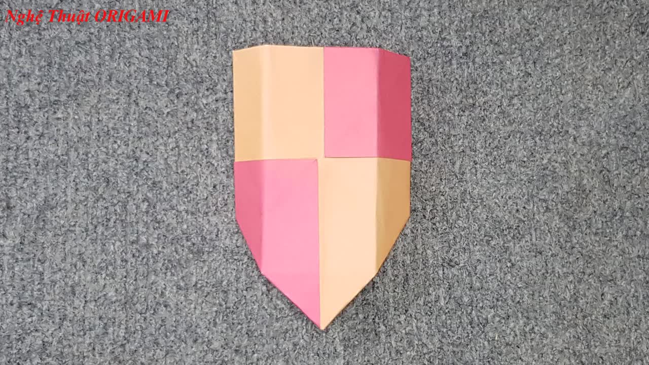 ORIGAMI Gấp Cái Khiên Bằng Giấy Origami Shield COS TV