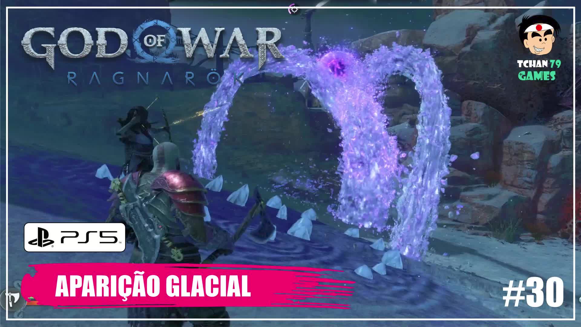 God of War Ragnarok Gameplay PS5 Aparição Glacial 30 COS TV