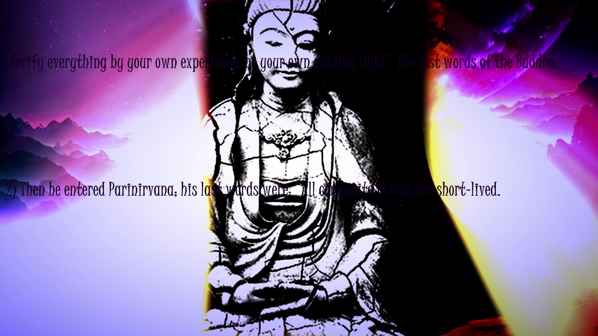 Buddha's last words description🙏🌌 COS.TV