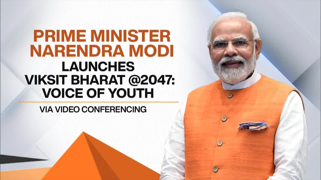 LIVE_ Prime Minister Narendra Modi Launches Viksit Bharat@2047_ Voice ...