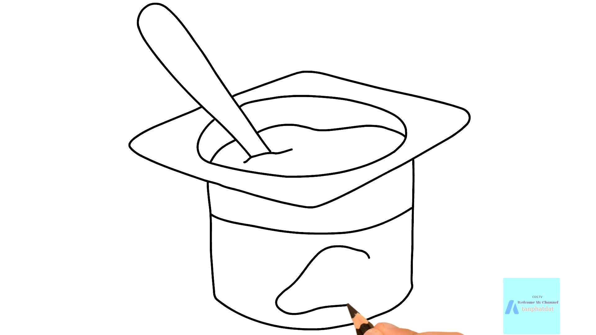 Learn How To Draw Yogurt For Kid Học Cách Vẽ Hộp Sữa Chua Cùng Bé
