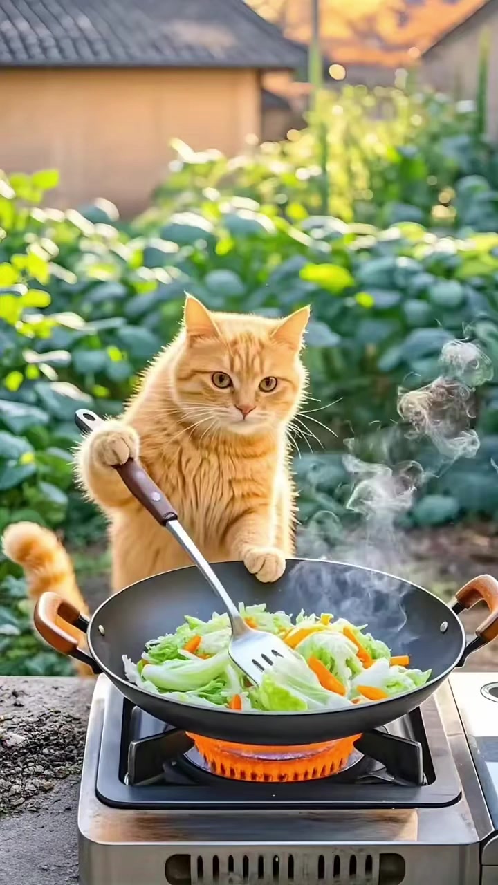 Master Cat Learns to Cook - COS.TV