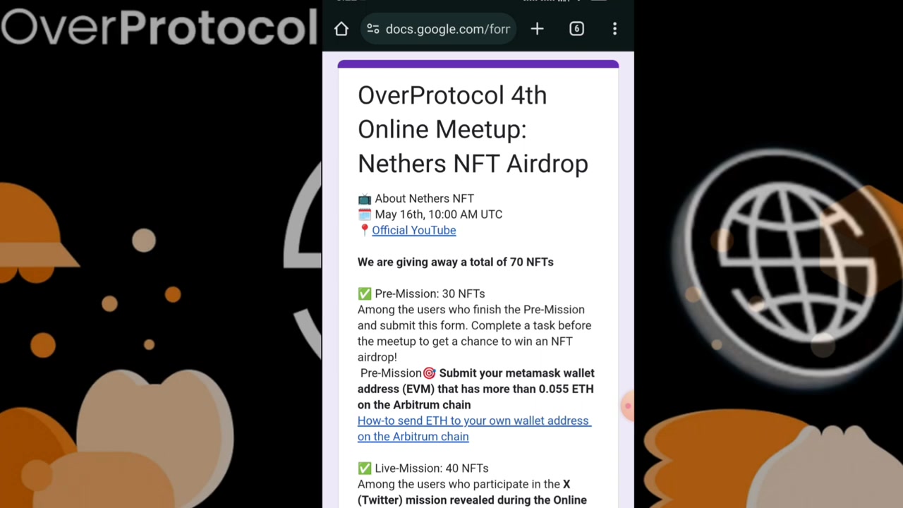 Over Protocol Mainnet Launch Over Wallet Nft Mint Over Wallet Airdrop Withdrawal Cos Tv