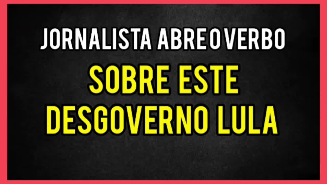 Opinião Jornalista Abre o Verbo falar a Verdade COS TV