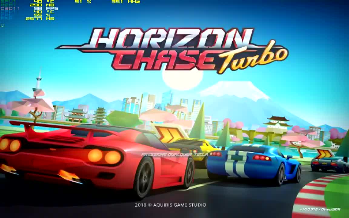 Horizon Chase Turbo no AMD A8 7600 - COS.TV