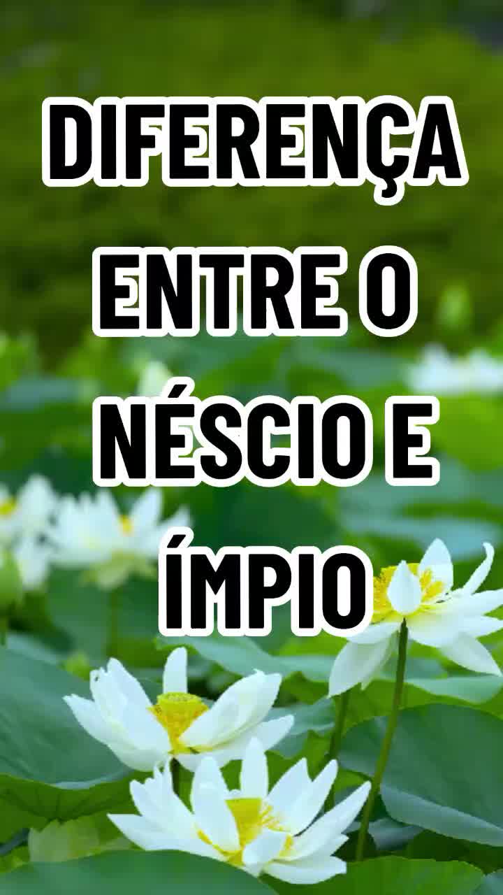 Diferença entre o Néscio e Impio - COS.TV