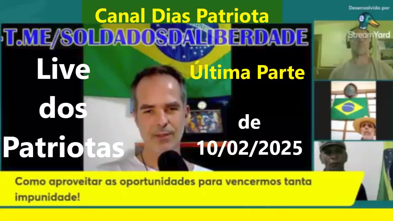 Patriotas em Live de 10/02/2025 - Final - #DiasPatriota - COS.TV