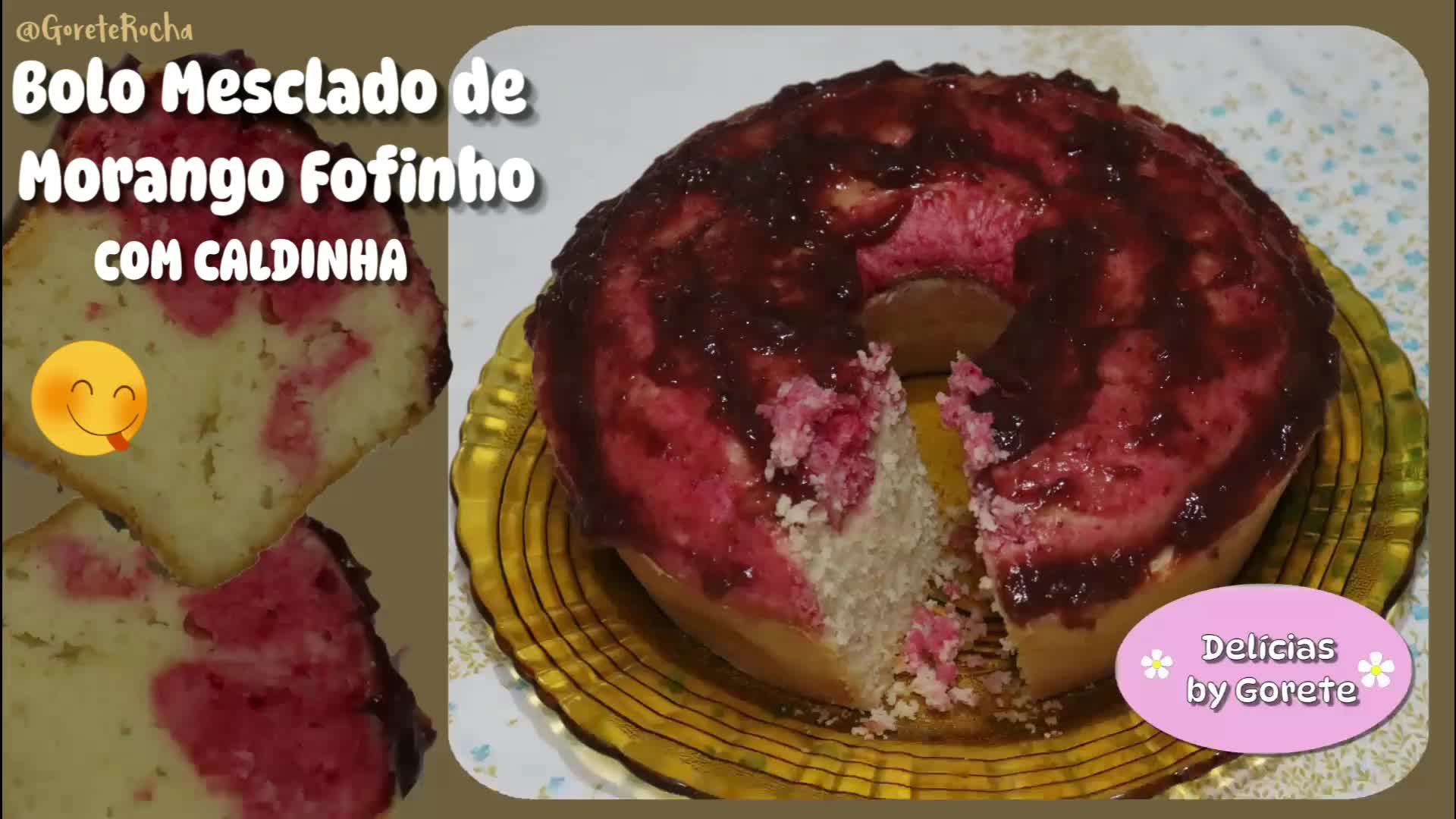 Aprenda a Fazer Bolo Mesclado de Iogurte e Morango DELICIOSO ️😋🍓 - COS.TV