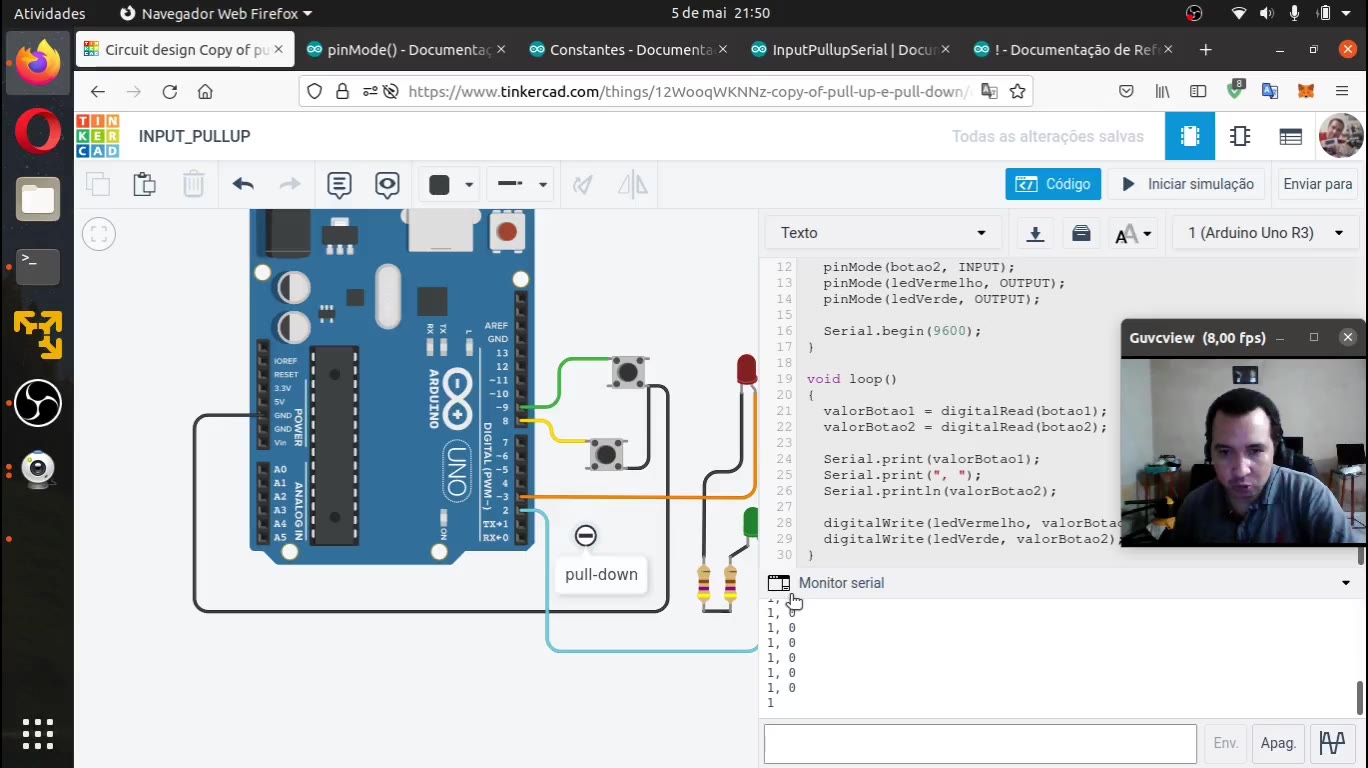 Arduino: Entradas digitais (parte 2): modo INPUT_PULLUP - COS.TV