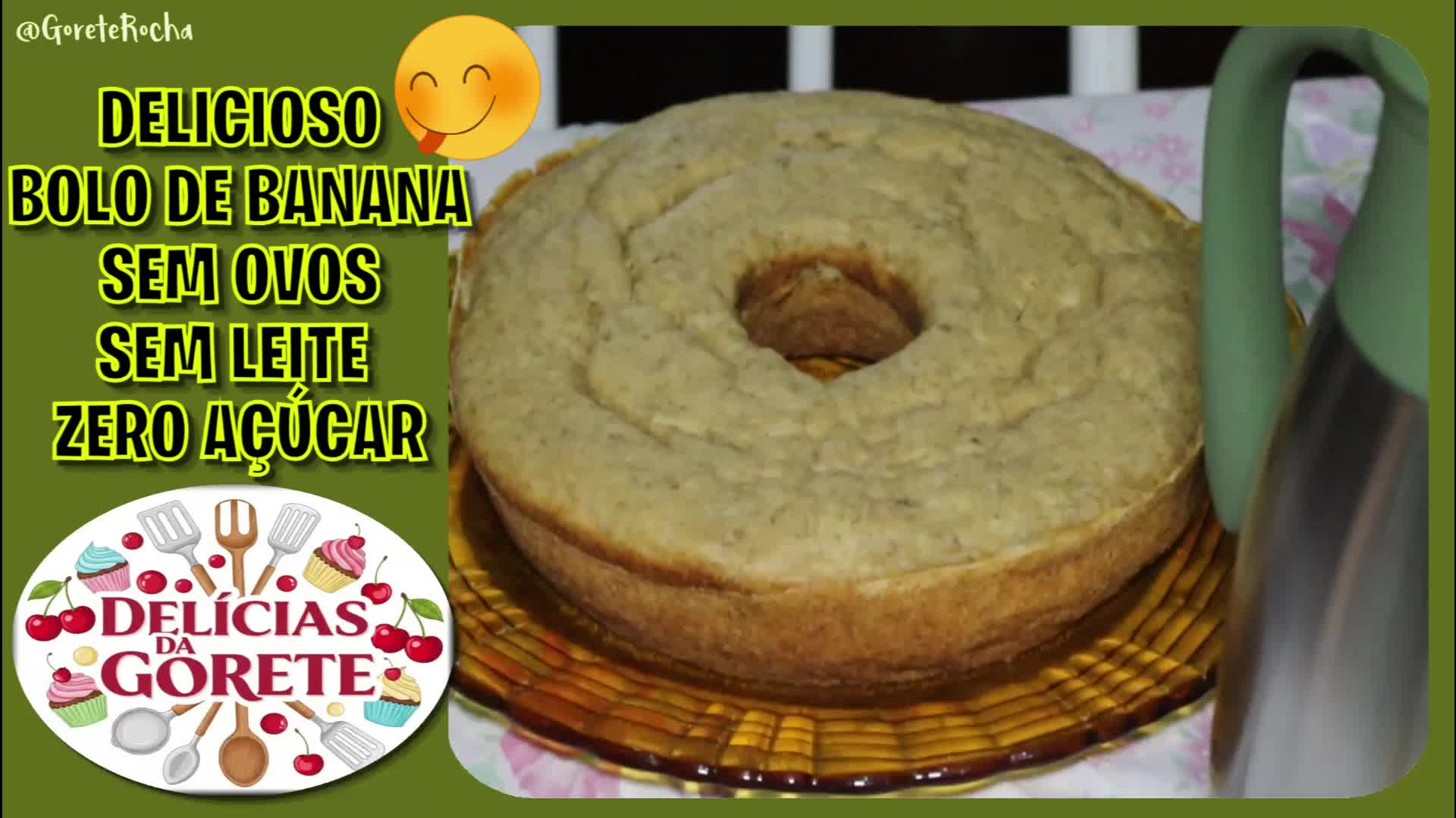 Bolo DELICIOSO de Banana Sem Leite Ovos e Açúcar🍌 ️😋 - COS.TV